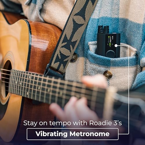 ROADIE 3 | Smart Automatic Guitar Tuner, Metronome & String Winder | For Electric Guitars, Acoustic Guitars, 12-String Guitars, Ukulele, Banjo, Mandolin | 150+ Alternate Tunings