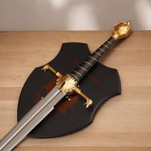 BlackFyre Full Metal, Daemon Targaryen Dark Sister Cosplay Replica Sword Movie Replica Sword Dragon House Sword, Cosplay Kingdom
