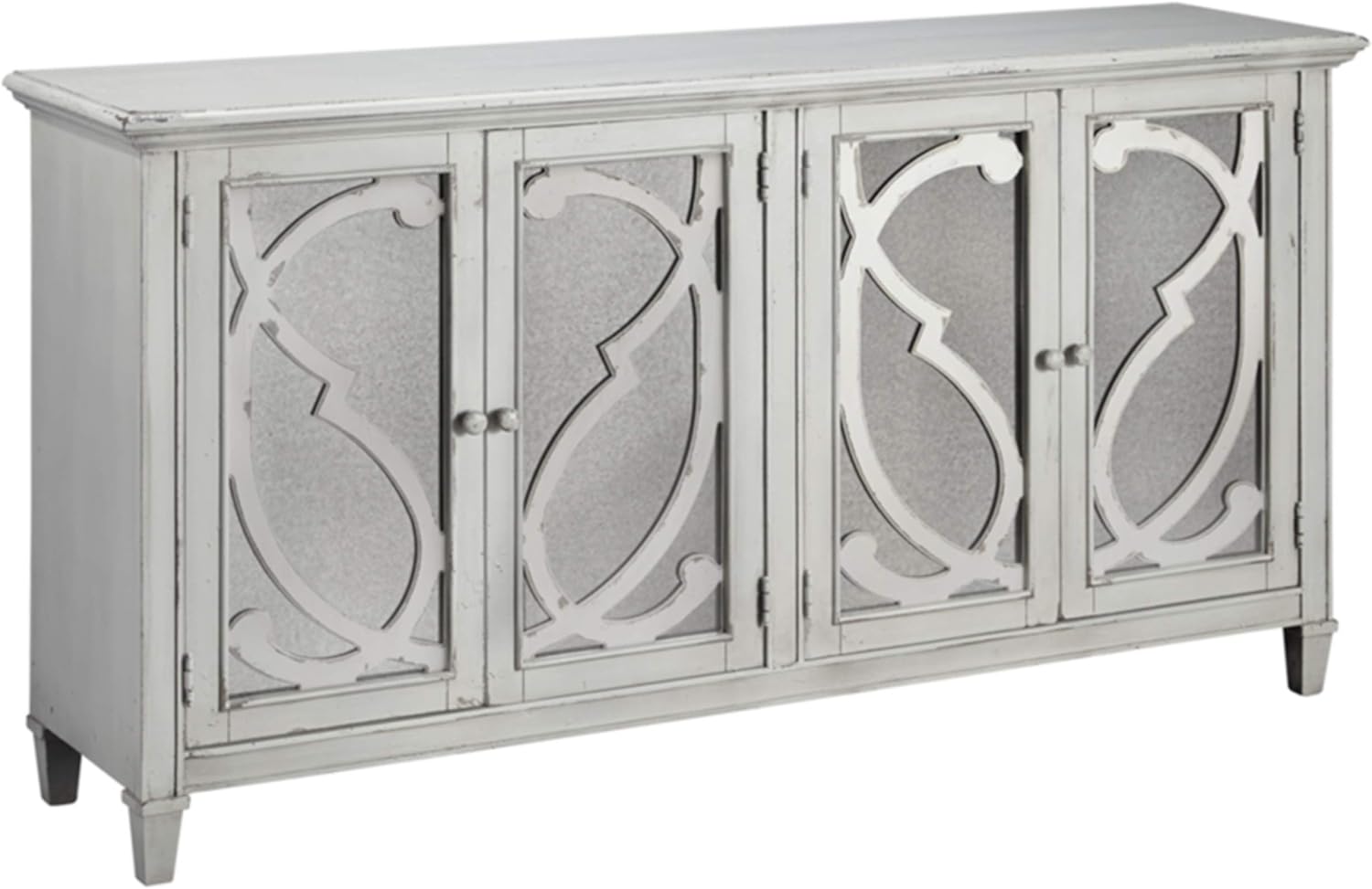 Signature Design by Ashley T505-662 Accent Cabinet with Doors, 4, Dark Gray