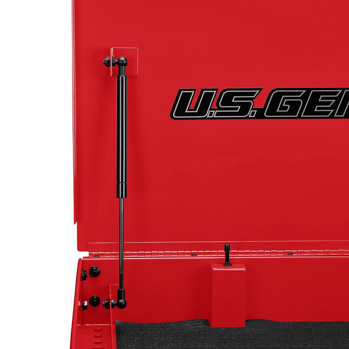 U.S. GENERAL 30 in., 4-Drawer Tech Cart, Red