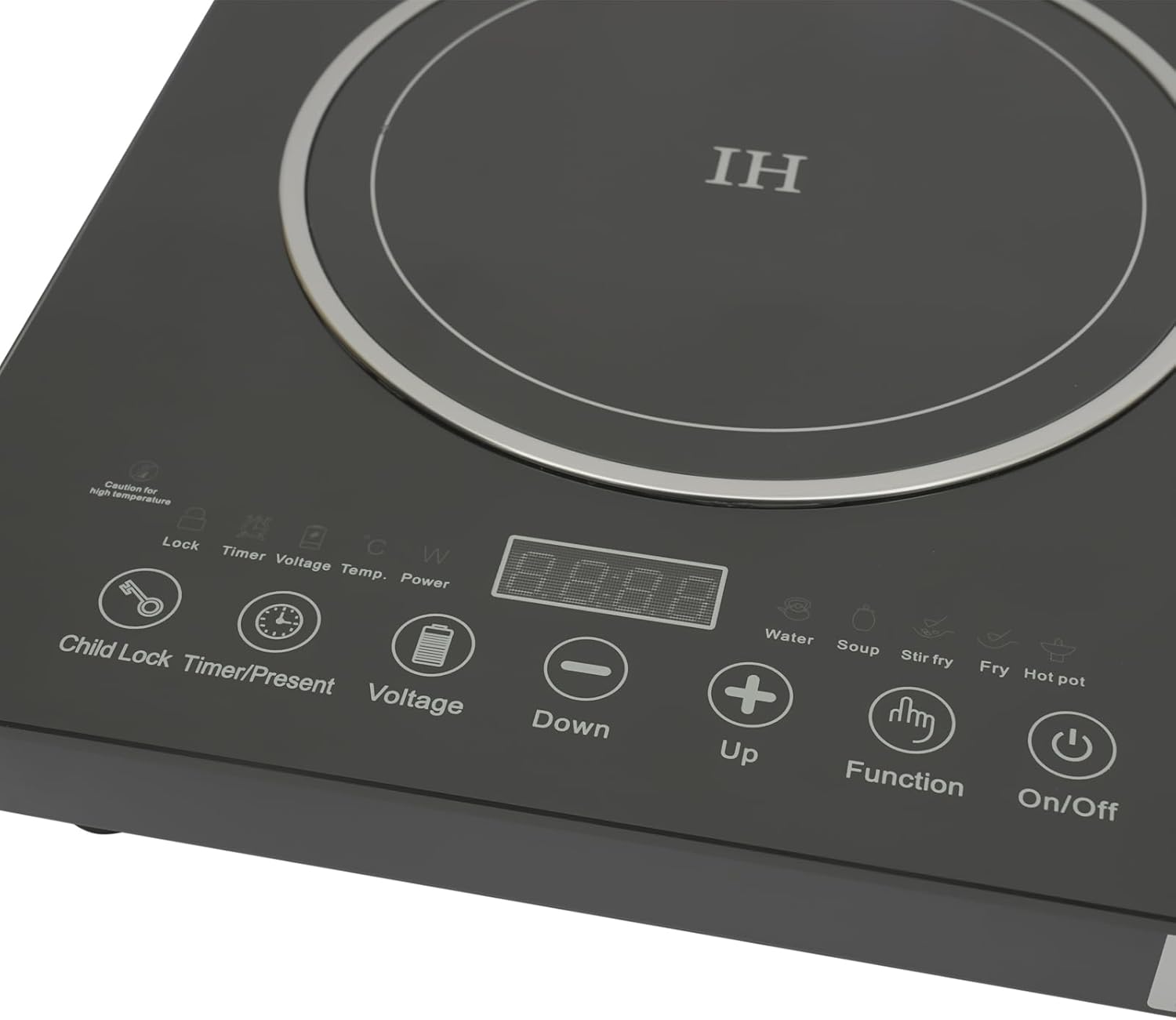 Dual Induction Cooktop, 2400W Portable Digital Electric Countertop Dual Stove Burner Stove Hot Plate, Touch Sensor Controlled Stove Dual Hot Plate 8-speed Firepower 110V