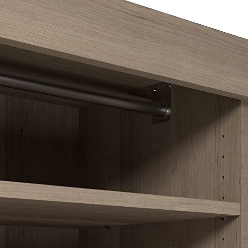 Bestar Pur Wardrobe Organizer, Storage Cabinet for Walk-in Closet, Bedroom, Mudroom, Entryway, Kitchen Pantry, or Garage, 36W, Ash Gray
