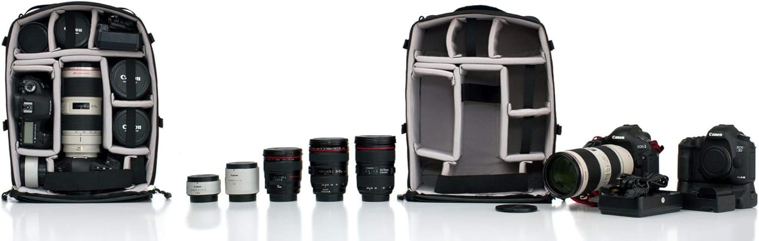 f-stop – Large Pro Internal Camera Unit (ICU) Pack Insert for DSLR, Mirrorless, Lenses - Photographer Carry and Storage