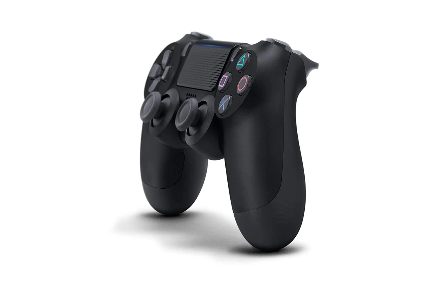 Sony Dual Shock Black Gaming Controller PS4 Console With Black Gaming Buds + Cleaning Kit BOLT AXTION Bundle Like New