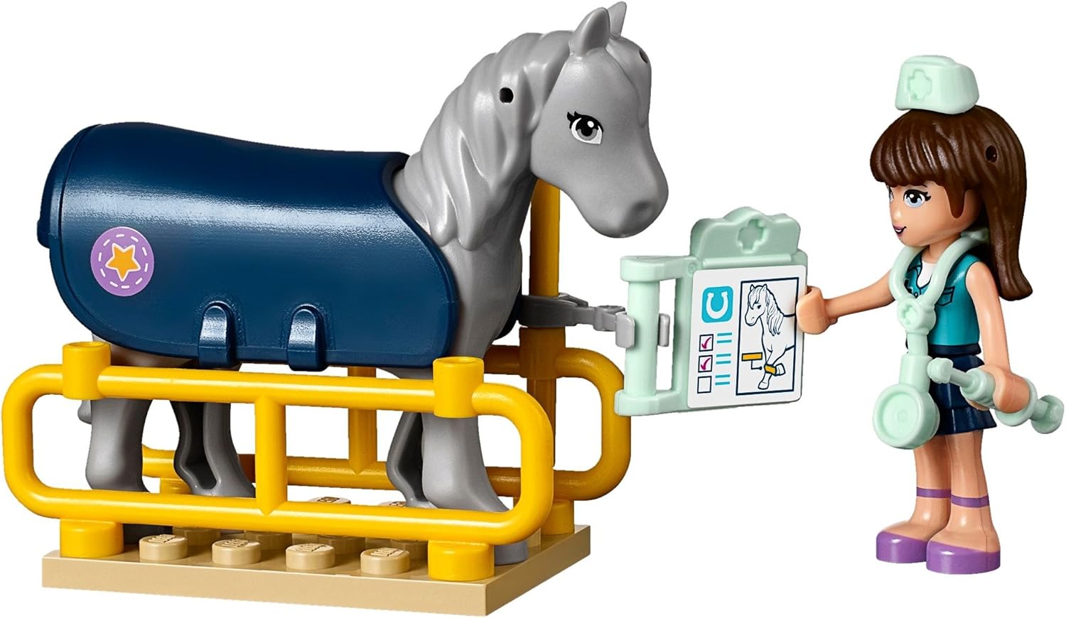LEGO 41125 Horse Vet Trailer Building Kit, (370 Piece)