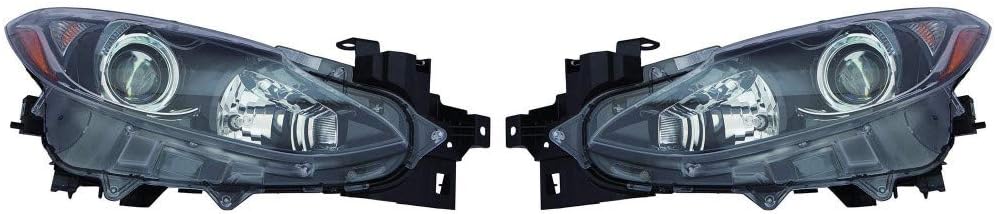 For Mazda 3 Sedan/Hatchback 2014 2015 2016 Headlight Assembly Halogen Driver Side CAPA Certified