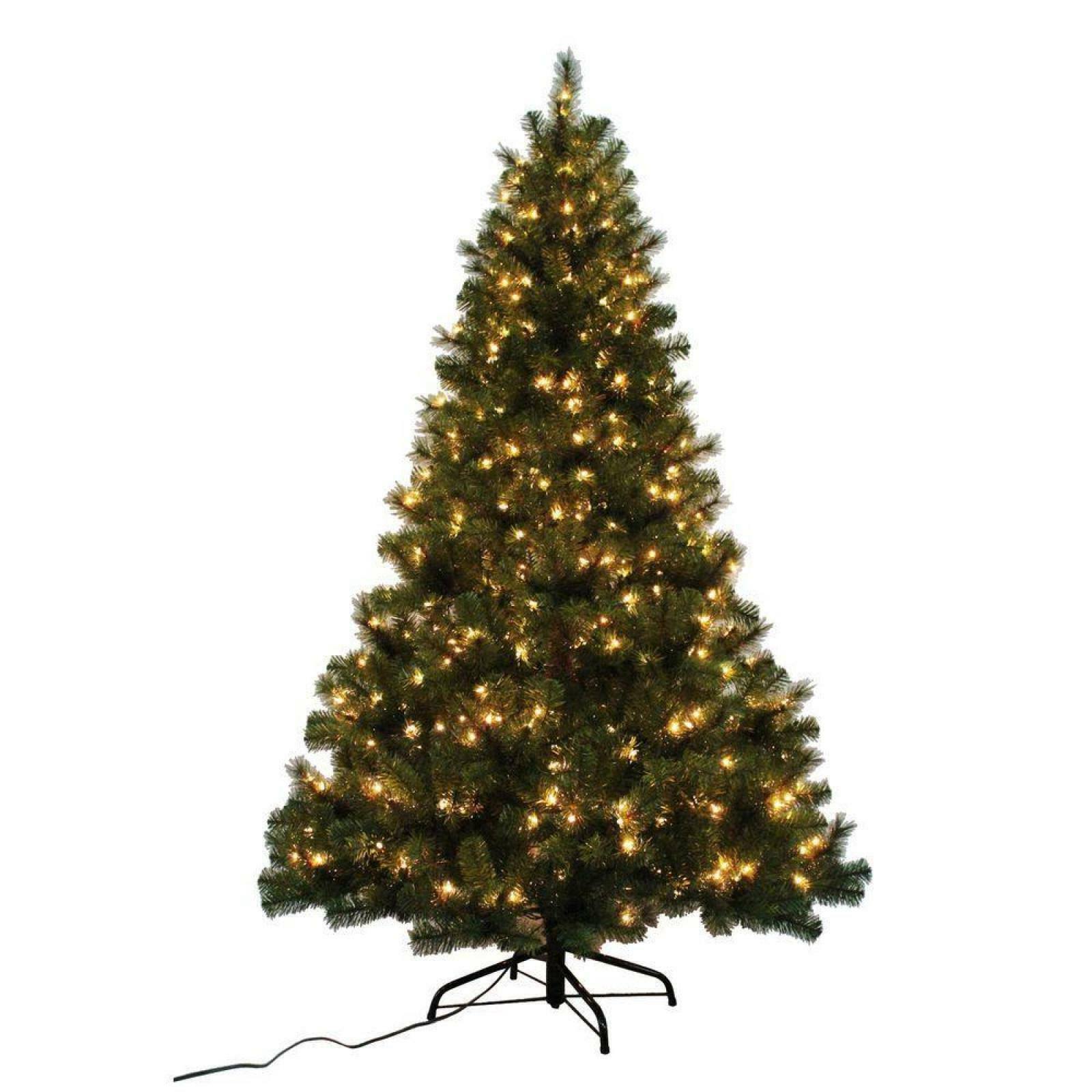 Home Holiday Accent 7 ft. Noble Fir Artificial Christmas Tree with 500 Clear Lights 1000 Tips