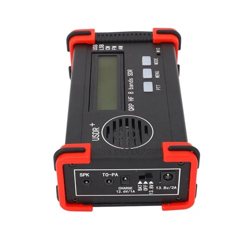 8 Band Short Transceiver, Portable USDX USDR HF QRP SDR Receiver SSB CW QRP Wireless Transceiver 100‑240V (US Plug)