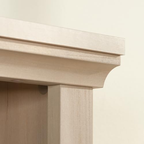 Sauder 5 Tier Book Shelf Wooden Bookcase Multipurpose Bookshelf for Home Office, Living Room, in Chalked Chestnut