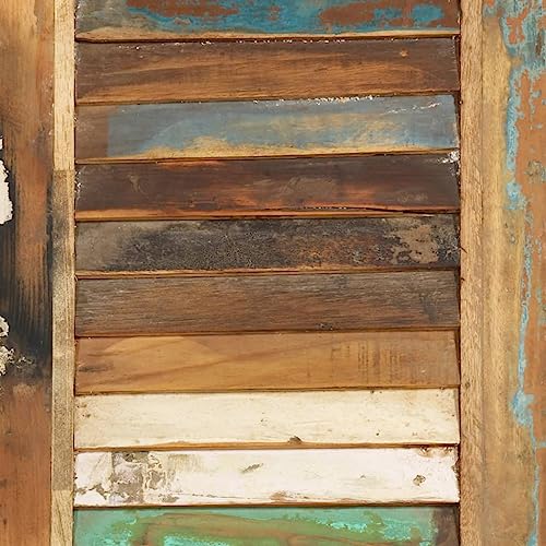 Room Divider 66.1" Solid Wood Reclaimed,Reclaimed Wood Room Divider: Privacy Screen for Bedroom, Living Room, and Office Dividers for Home & Kitchen