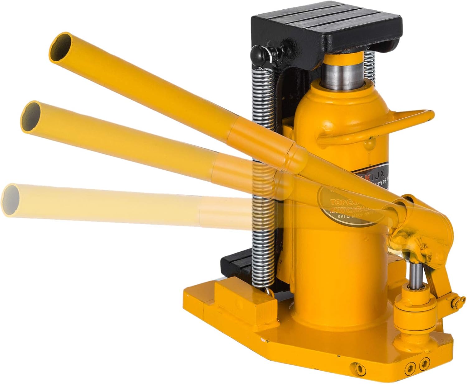 Mophorn Toe Jack Lift Hydraulic Machine Toe Jack Lift Air Hydraulic Toe Jack Proprietary Heat-Treated Steel (10-20Ton Yellow)