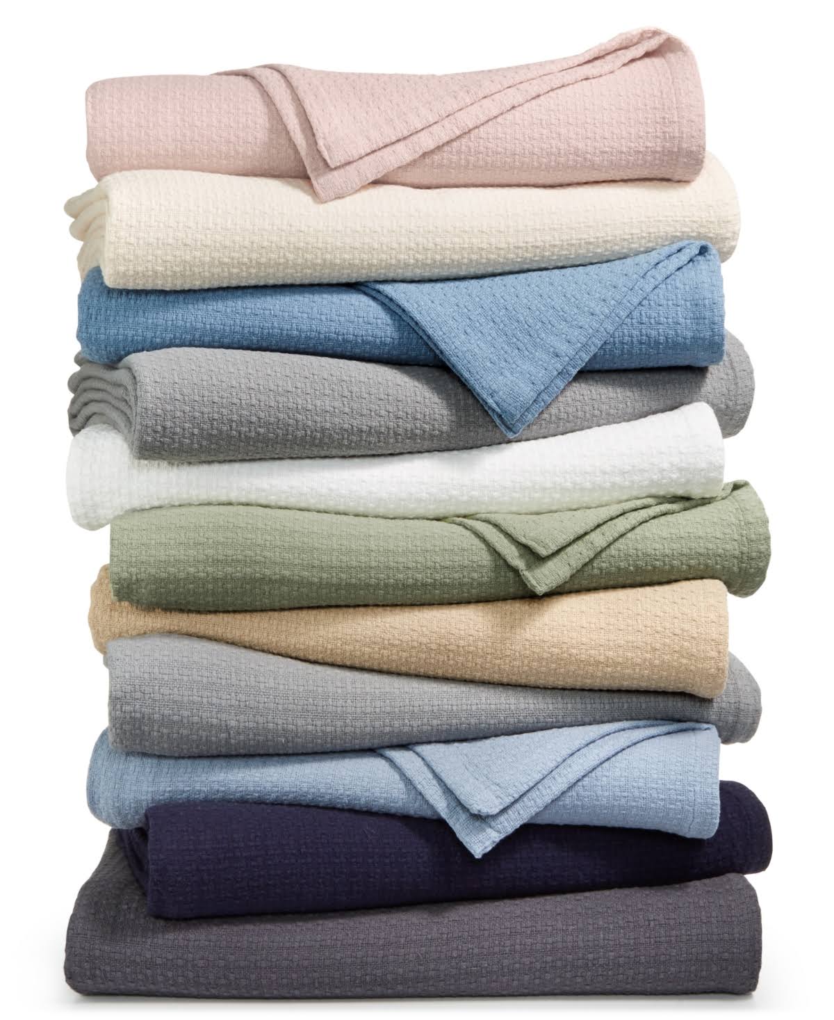 Lauren Ralph Lauren Classic 100% Cotton Full/Queen Blanket - White