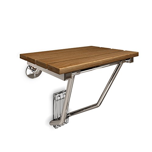 DreamLine SHST-02-TN Shower Seat, 20" W x 14" D, Teak