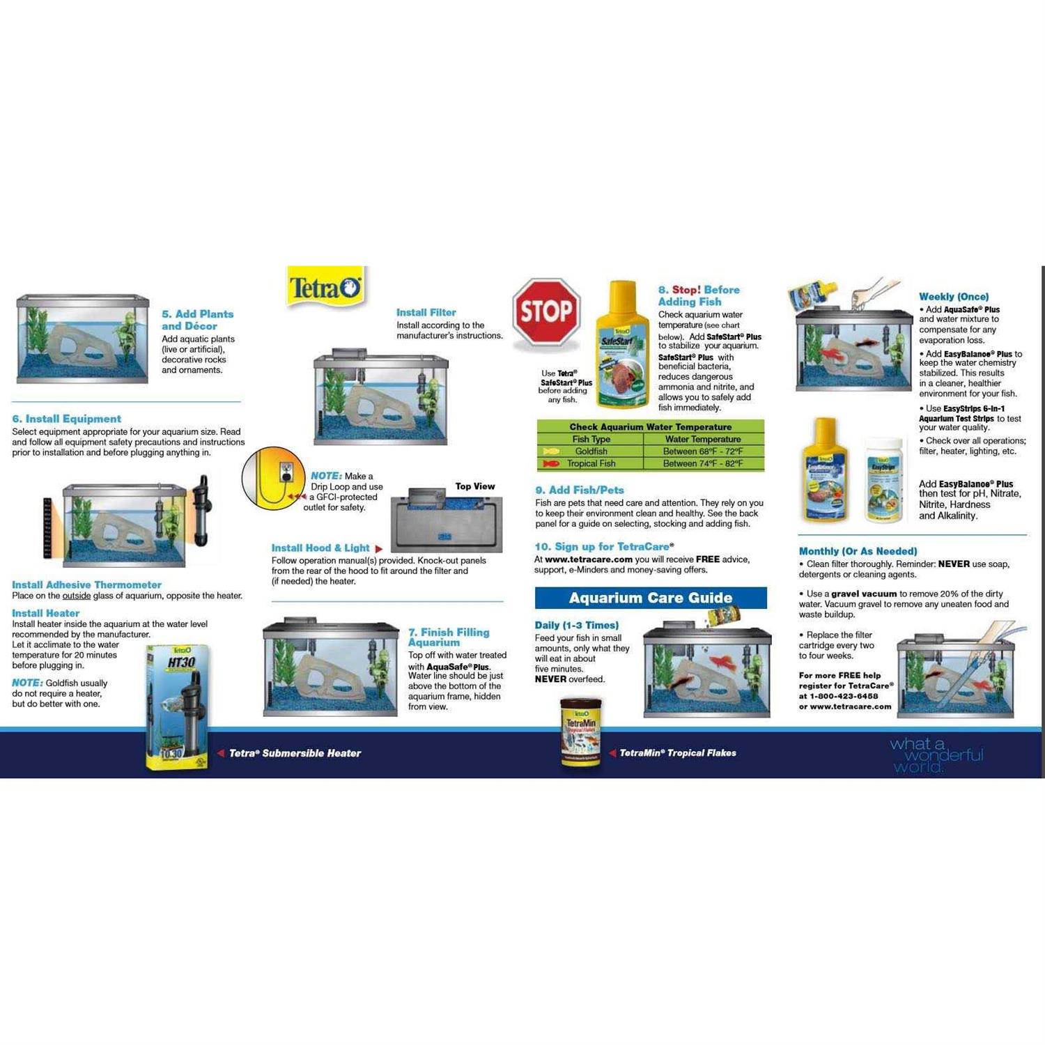 Tetra 55-Gallon Starter Aquarium with Net - Pet Supplies online store