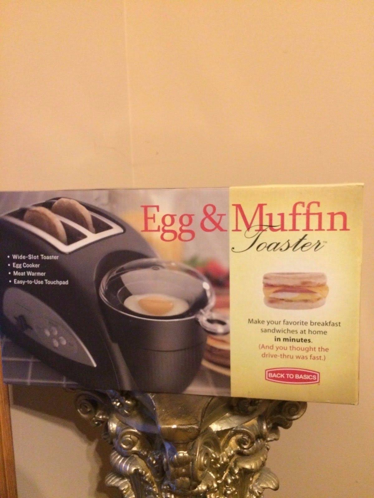 Back to Basics TEM500 - Egg u0026 Muffin Toaster