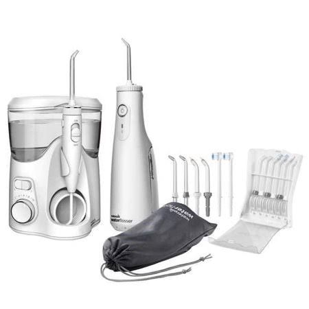 Waterpik Ultra Plus and Cordless Select Water Flosser Combo Pack, White