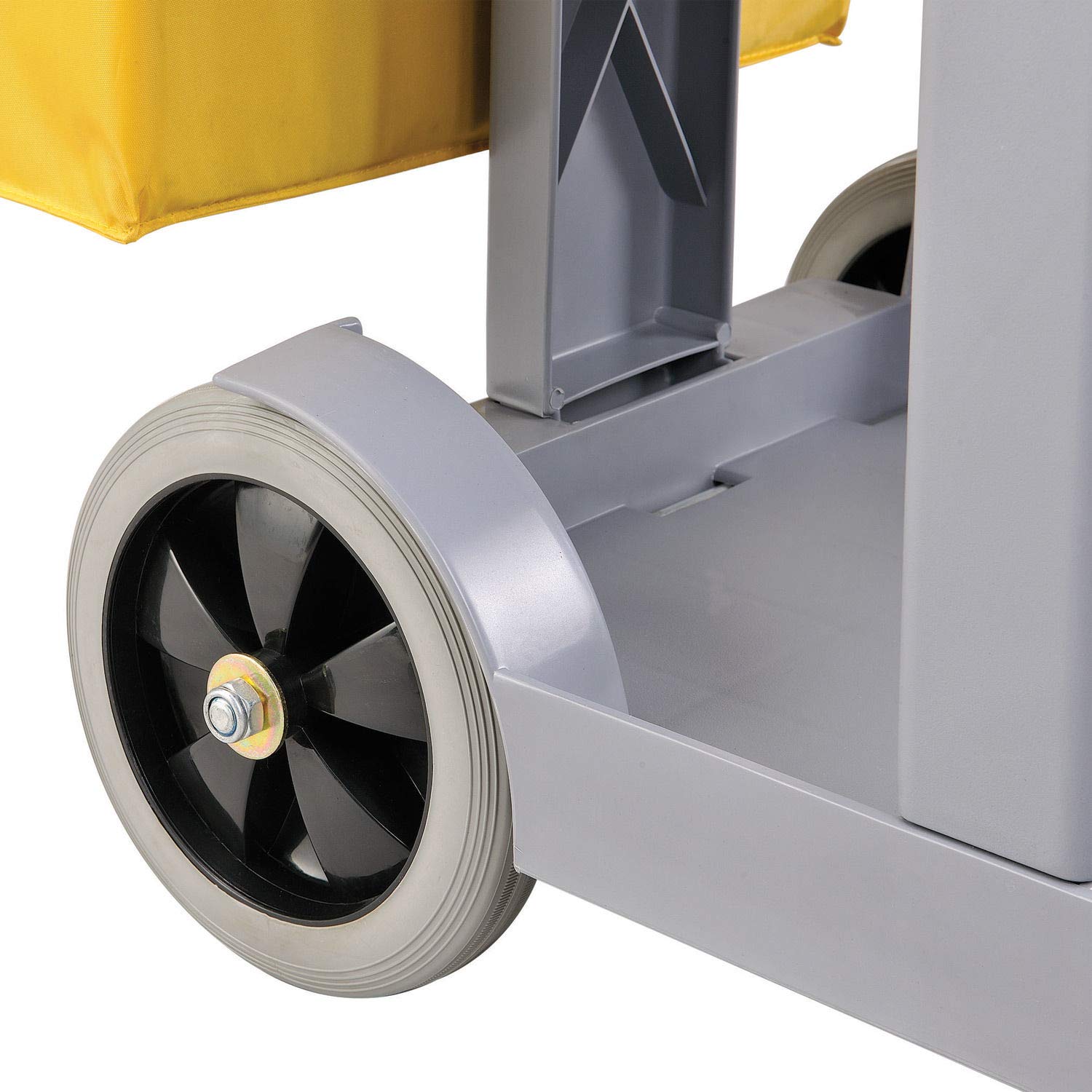 Global Industrial Janitor Cart Gray with 25 Gallon Vinyl Bag
