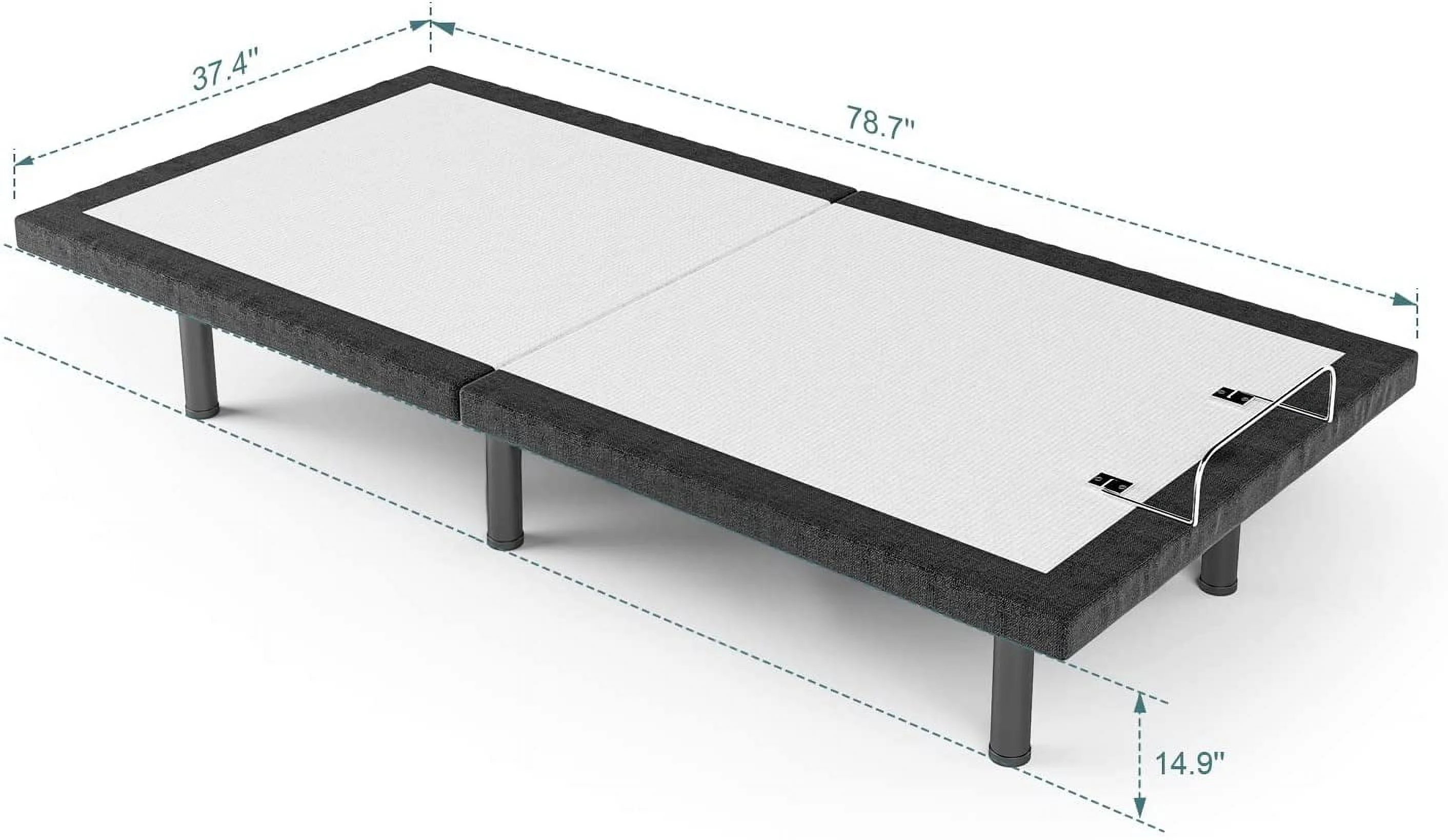 Twin Adjustable Bed Frame  Adjustable Bed Base for Stress Management  Zero Gravity Base  Head and Foot Incline with 3-Speed Massage  Anti-Snore  Memory Pre-Sets