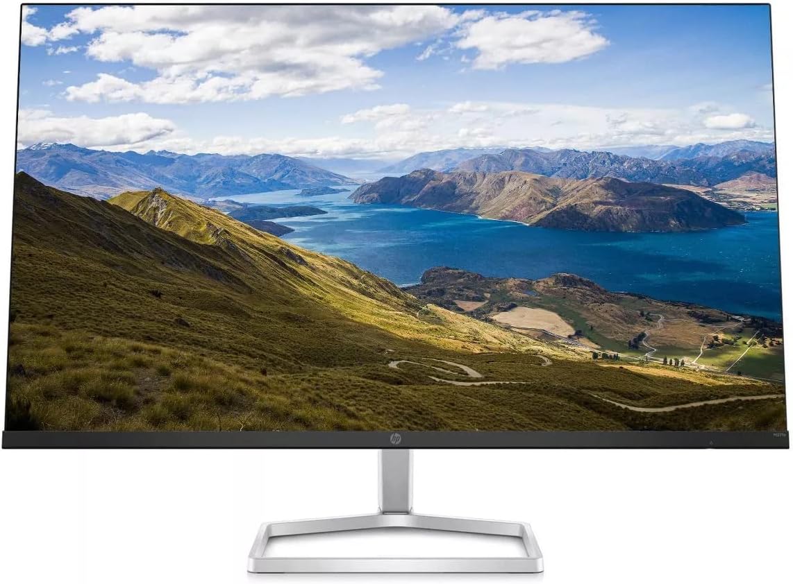 HP 27" IPS Diagonal FHD (1920 x 1080) Anti-Glare Computer Monitor | AMD FreeSync | Low Blue Light Mode | HDMI DisplayPort | 178° Height Adjustable | with High Speed HDMI Cable Bundle