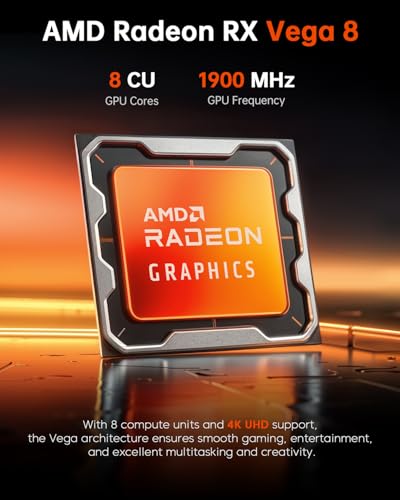 ACEMAGICIAN Kron Mini K1 Mini PC, Ryzen 7 5700U, 32GB DDR4 1TB NVMe SSD Mini Computers, Small Light Gaming PC 4K@60Hz Triple Display, Mini Desktop WiFi6 | Bluetooth 5.2 | Dual Channel | Auto Power On