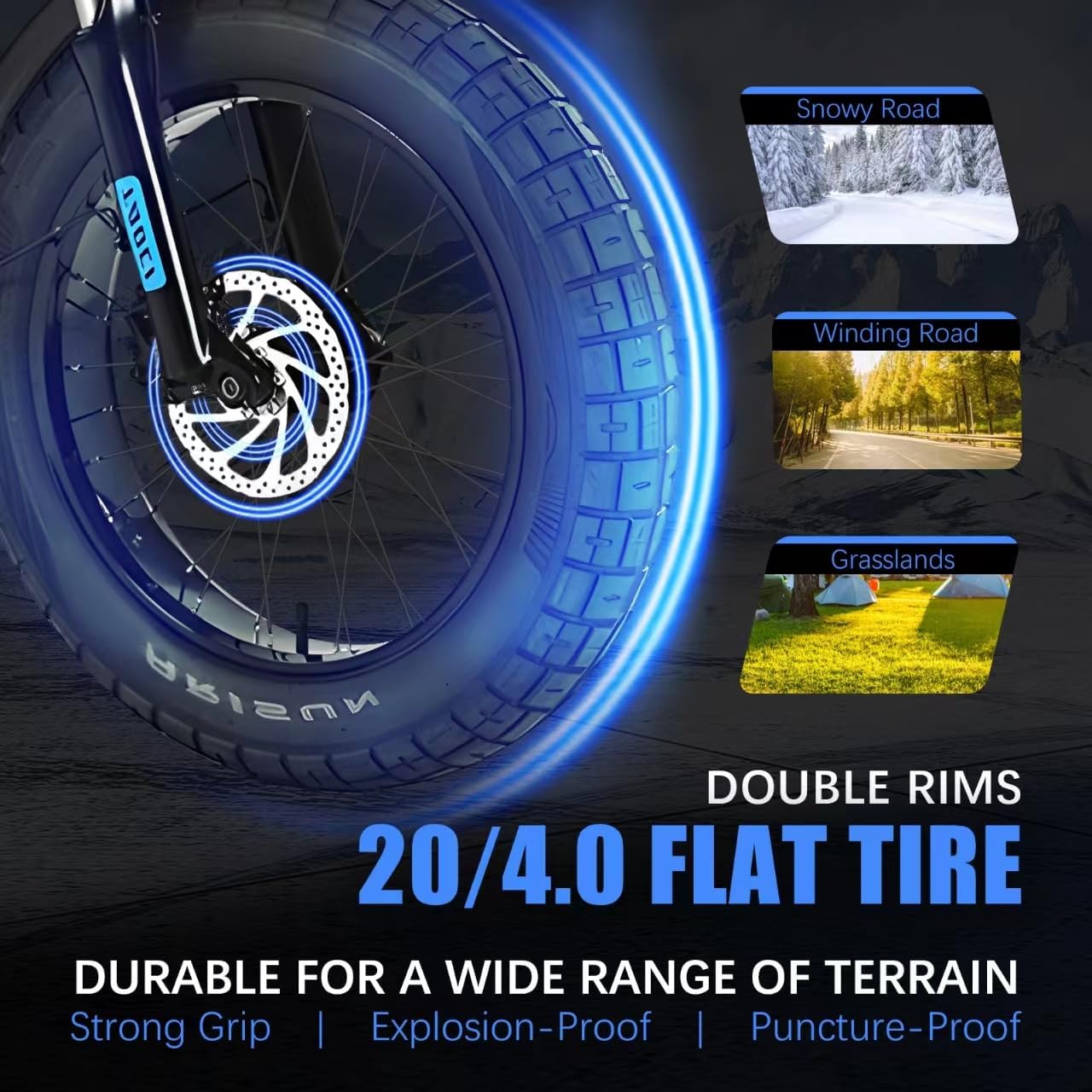 2000W Electric Bike for Adults,35MPH AWD Dual Motor Electric Mountain Bike,48V23Ah Removable Battery,26" Fat tire Electric Bicycles,with Suspension Fork,21 Speed Gears