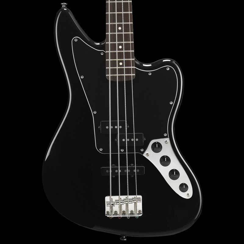 Fender Squier Vintage Modified Jaguar Bass Special Electric Bass Guitar, Black Finish