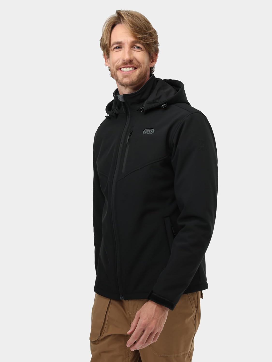 ORORO Men's Dual Control Heated Jacket (Black, XL) and Extra Battery