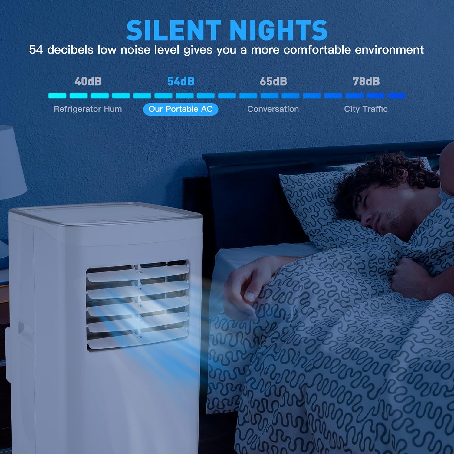 Portable Air Conditioners-8,000 BTU 3-in-1 Air Conditioner Portable with Dehumidifier and Fan Mode, Cools up to 200 square feet, Portable AC with Remote Control＆24 Hours Timer for Home, Office, Dorm.