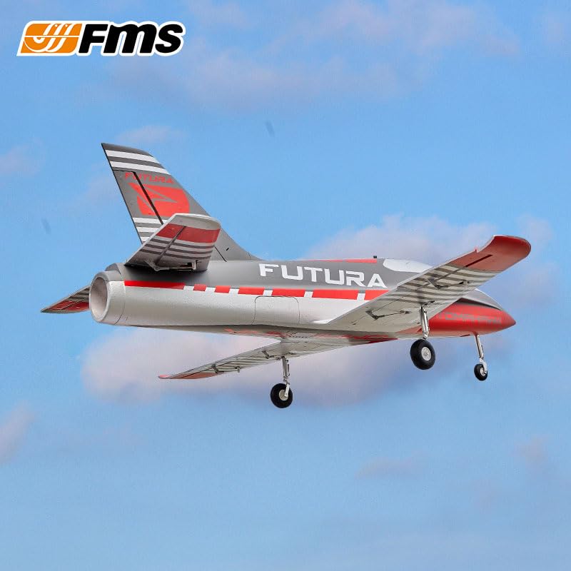 FMS Rc Jets Futura 64MM EDF Sport Jet Green rc Airplanes for Adults for Trainers EDF for Beginners 6 Channel Remote Control Planes PNP(NO Transmitter Batteries and Charger)