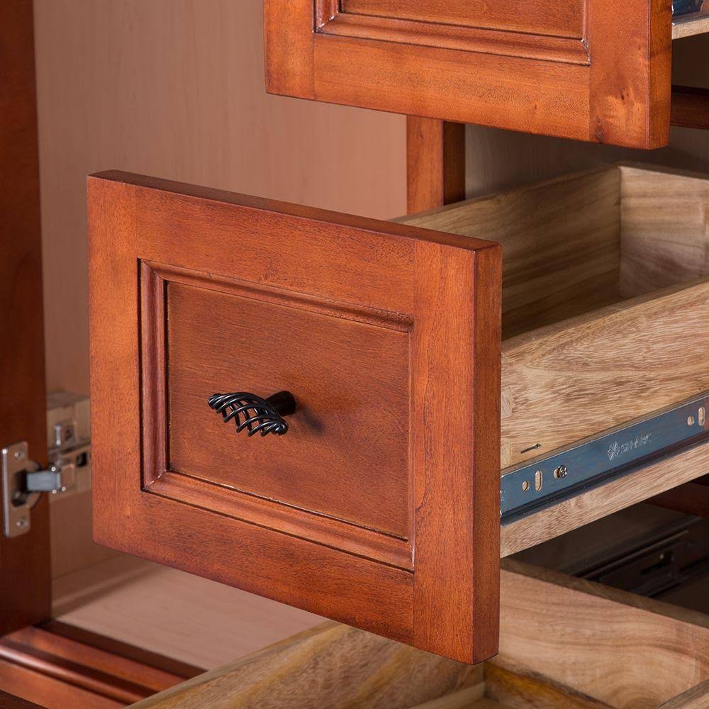 Foremost, Naples 30 in. Vanity Cabinet Only in Warm Cinnamon, NACA3021DL