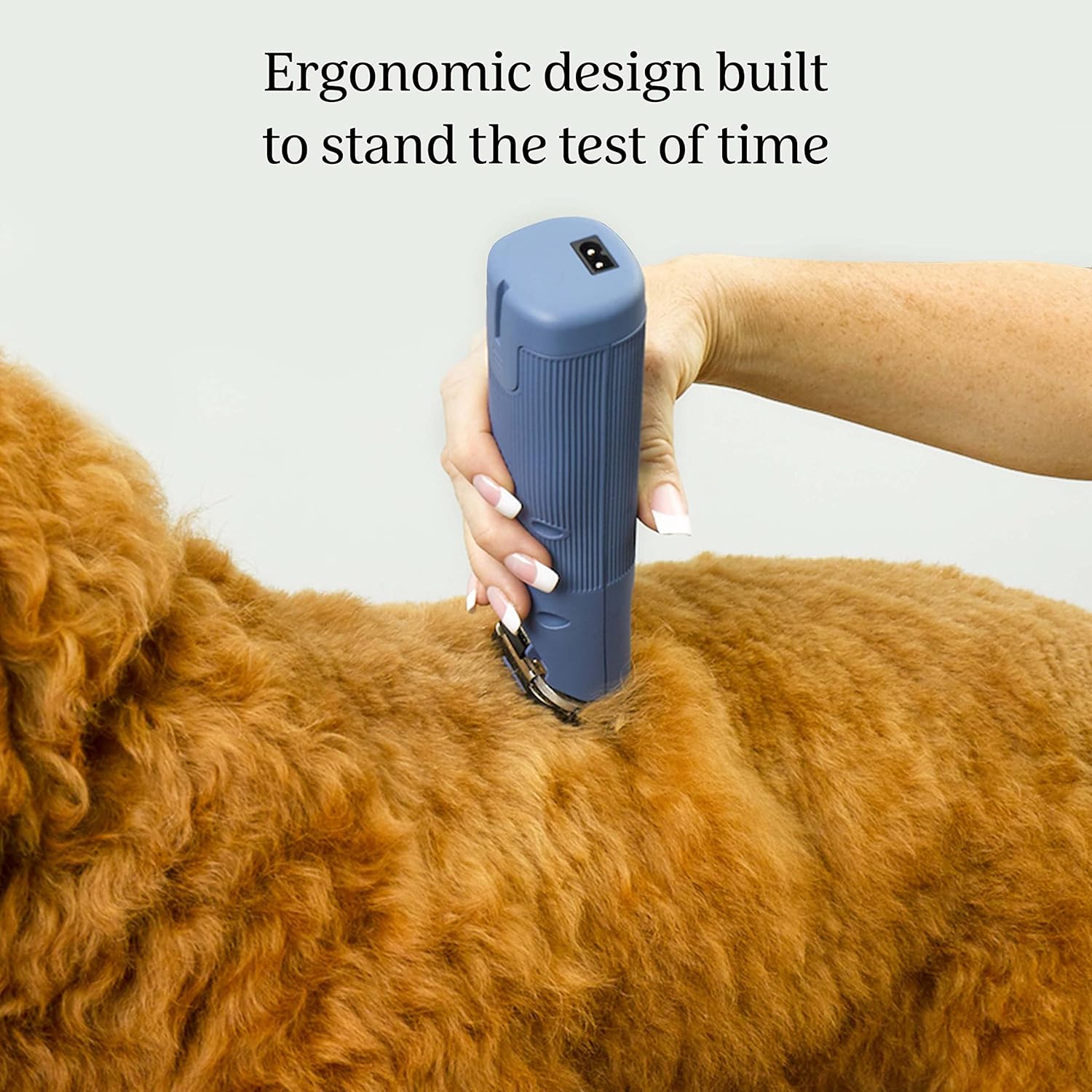 Oster Professional Cordless Turbo A5 Animal Clipper with Lithium-Ion Battery, Detachable Blade, Blue for dogs