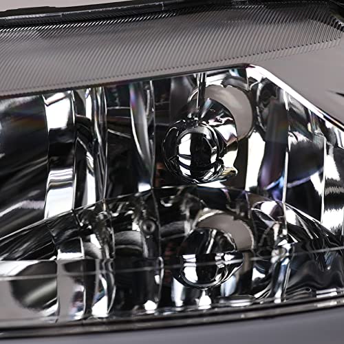 7422440591543 Compatible With 1999-2004 Ford Mustang Switchback Sequential LED Strip Bar Chrome Housing Headlights With Amber Reflector