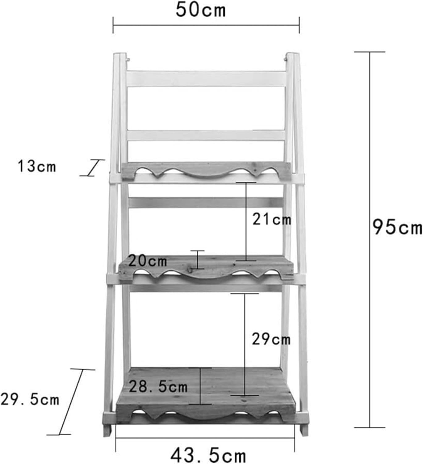 Stand Flower Stands Flower Shelf Potted Rack Bonsai Display Herb Pot Holder Multi-Layer Folding Portable Wooden Garden Patio