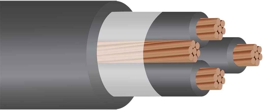 10’ 3/0-3/0-3/0-1/0 SER Copper Service Entrance Wire Cable