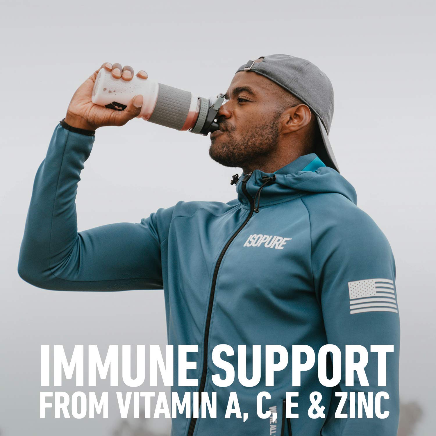 Isopure Whey Isolate Protein Powder with Vitamin C & Zinc for Immune Support, 25g Protein, Low Carb & Keto Friendly, Flavor: Dutch Chocolate, 3 Pounds (Packaging May Vary) Pack of 2