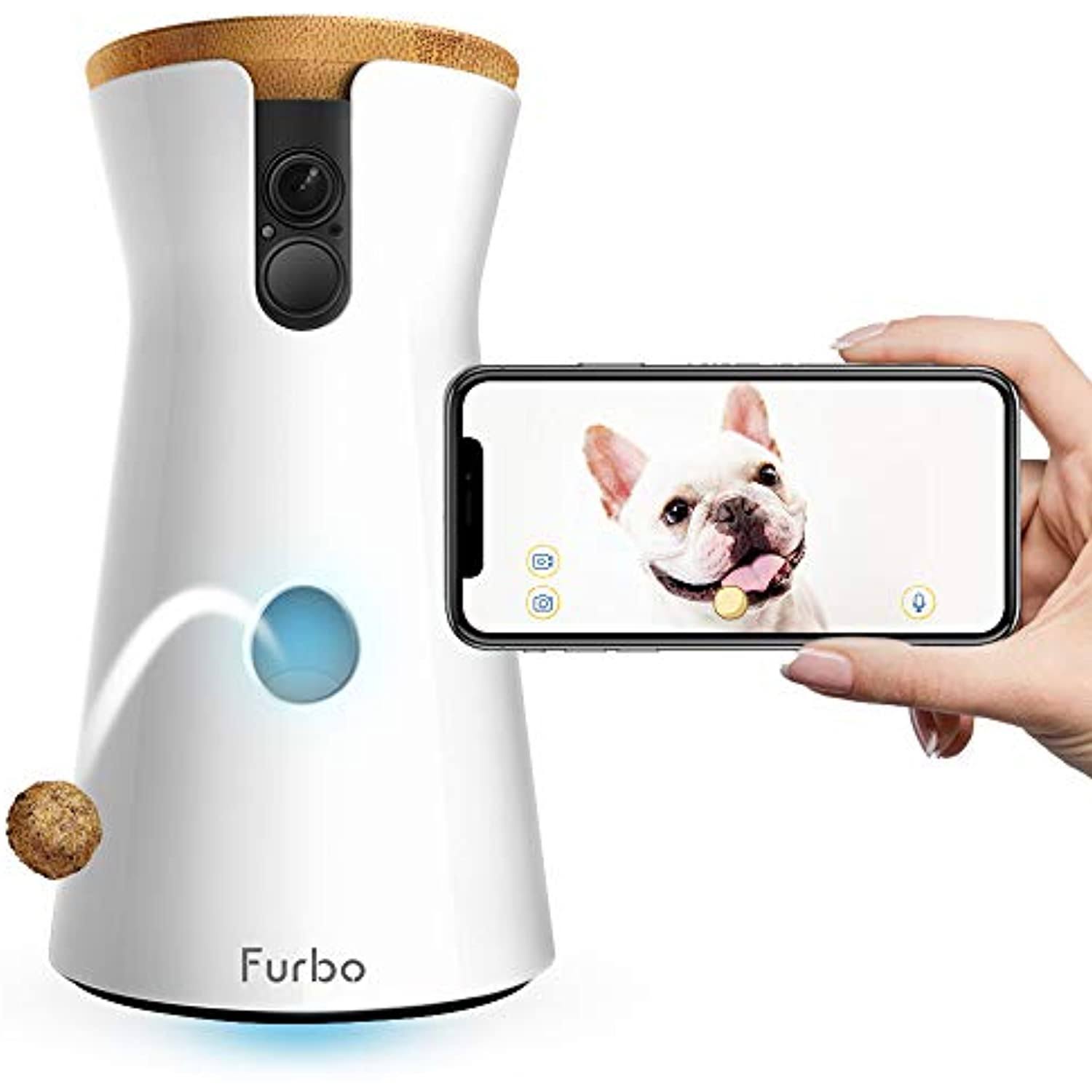 Furbo Dog Camera Treat Tossing, Full HD WiFi Pet Camera & 2-Way Audio