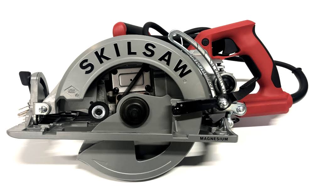 Skilsaw 15-Amp Worm Drive Corded Circular Saw, Red