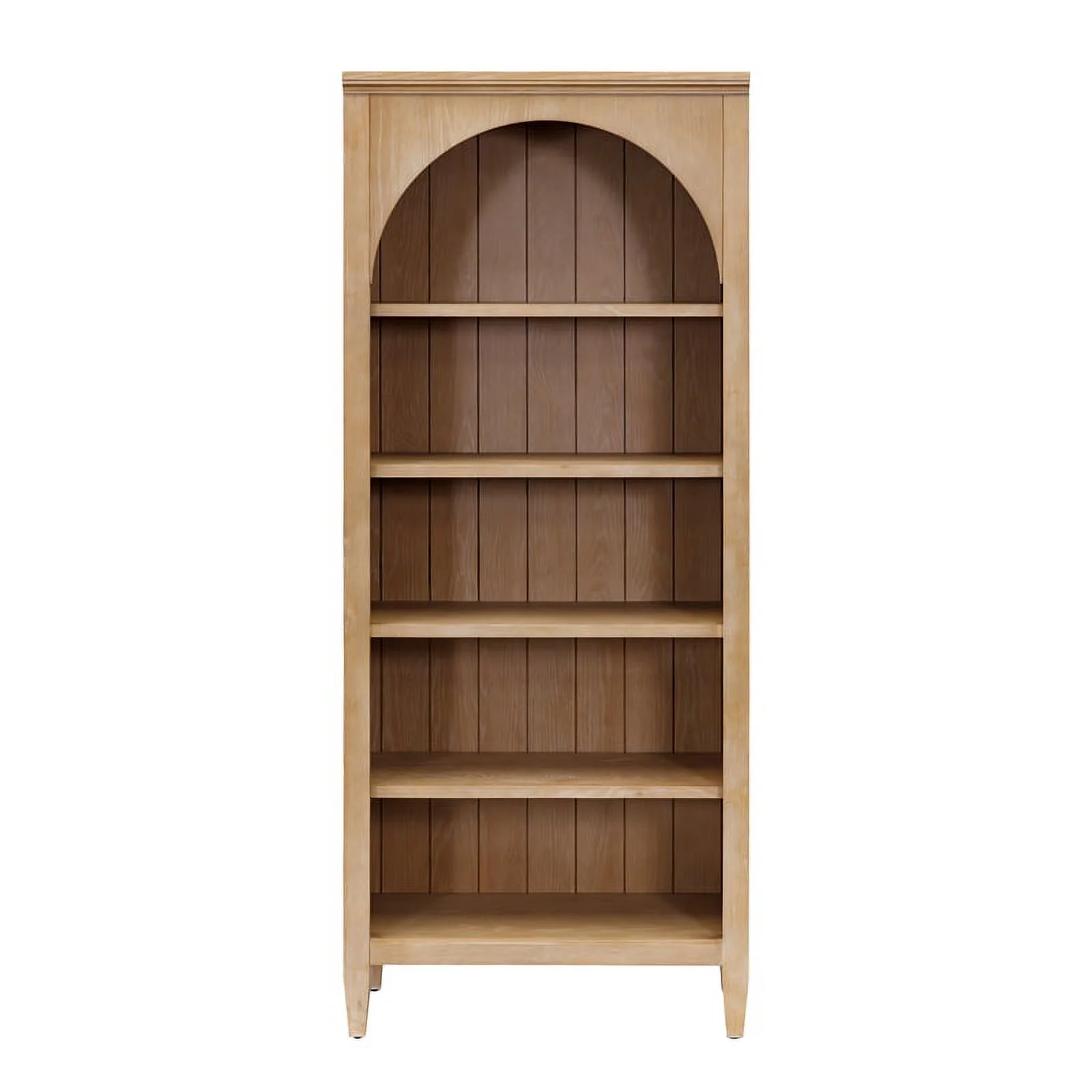 Modern Wood Open Bookcase Wall Office Cabinet Storage Bookcase Light Brown