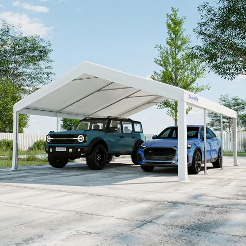 Quictent 20x20 Party Tent Heavy Duty Outdoor Canopy Tent Carport Wedding Event Shelter BBQ Wedding Tents for Parties with Storage Bags(Mesh)