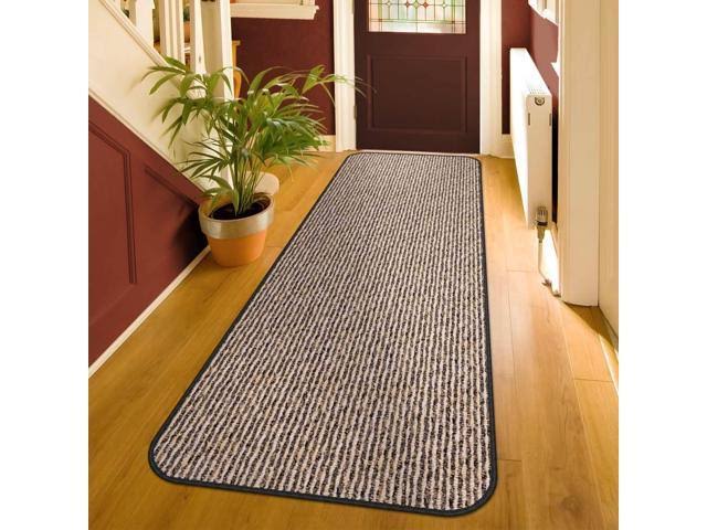 Skid-Resistant Carpet Runner - Black Ripple - 16 ft. x 36 in. - Many Other Sizes to Choose from