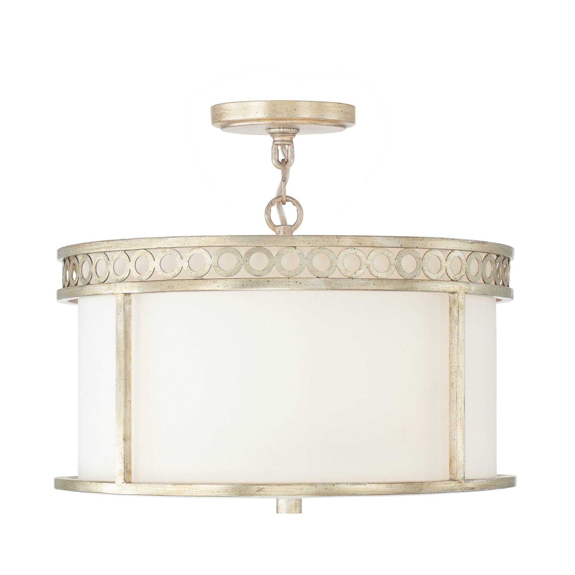 Capital Lighting 243141WG Isabella 4 Light Semi-Flush, Winter Gold