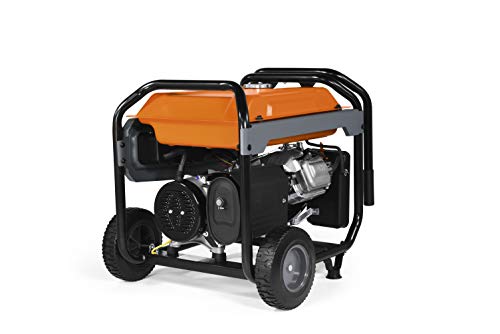 Generac 8,000-Watt Gas-Powered Portable Generator - Electric Start with COsense - PowerRush Advanced Technology - Reliable Power for Emergencies, Recreation, Home - 49 State Compliant - Orange/Black