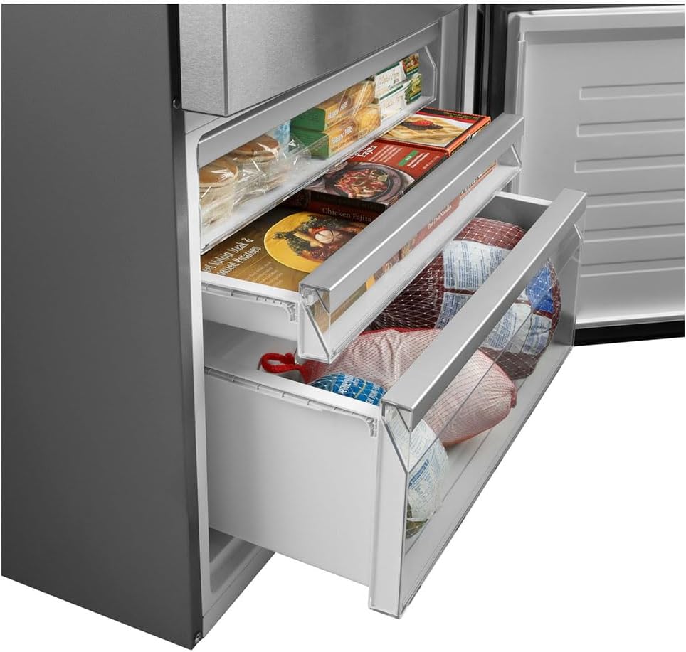 GE® ENERGY STAR® 17.7 Cu. Ft. Counter-Depth Bottom-Freezer Refrigerator