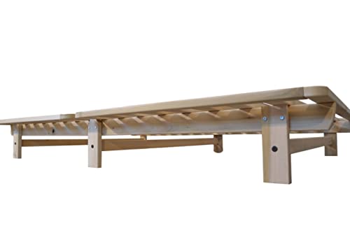 Ekko Platform Bed - Queen Bed Frame - Unfinished Wood Bed Frame - Natural, Minimalist Bed - Floating Bed Design - Easy Assembly, No Box Spring Needed - Solid Wood Queen Platform Bed