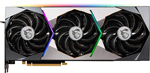 MSI Gaming GeForce RTX 3080 Ti Gaming X Trio 12G Computer Gaming Graphics Card 12GB GDRR6X 320-Bit HDMI/DP Nvlink Torx Fan 3 Ampere Architecture OC, NVIDIA GPU Video Cards for Gaming PC (Renewed)