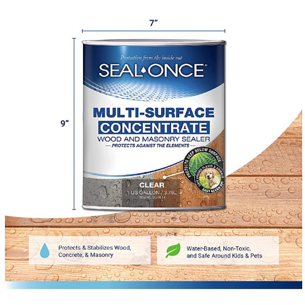 Seal Once Multi-Surface Concentrate Wood and Masonry Sealer gal