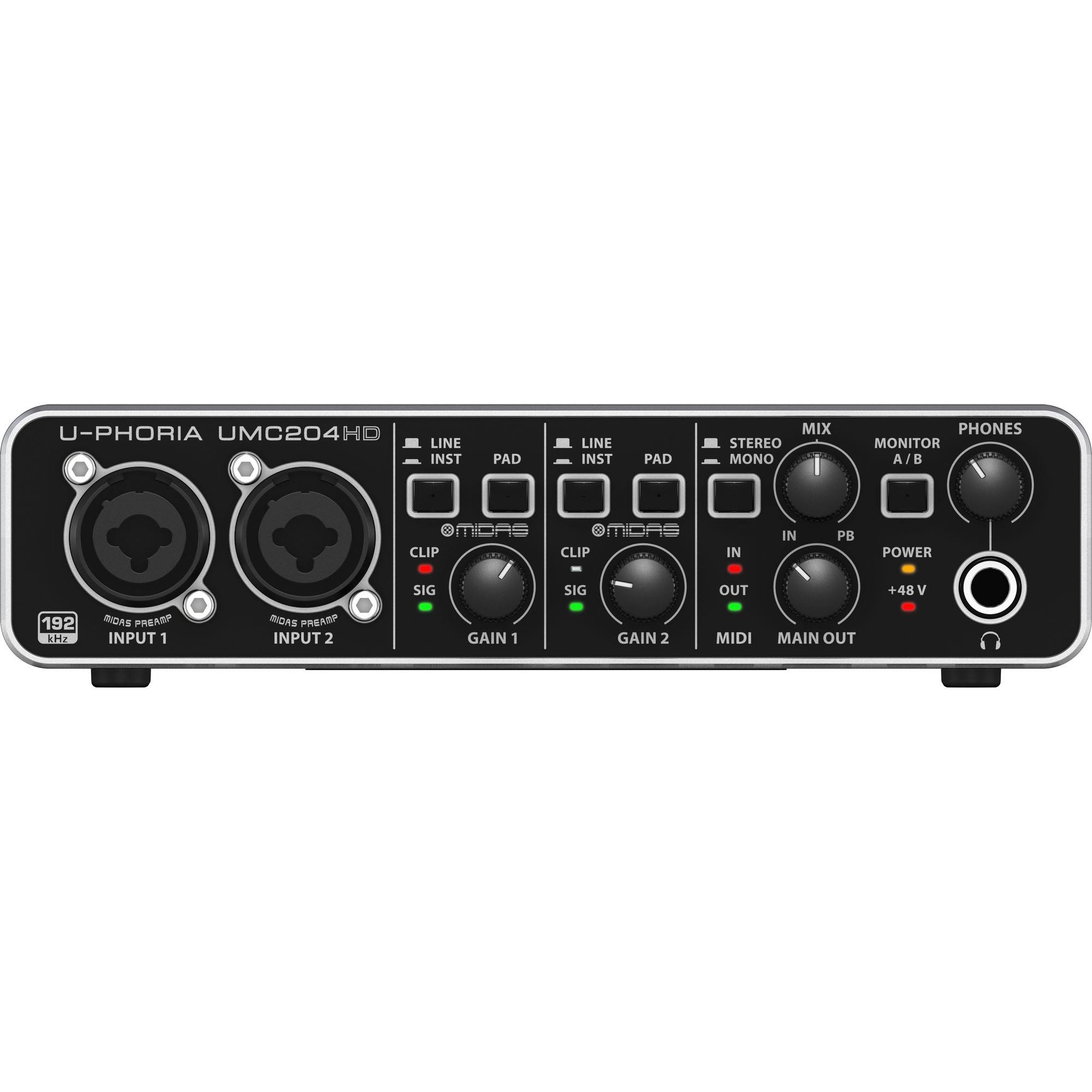 Behringer U-Phoria UMC204HD Audio Interface