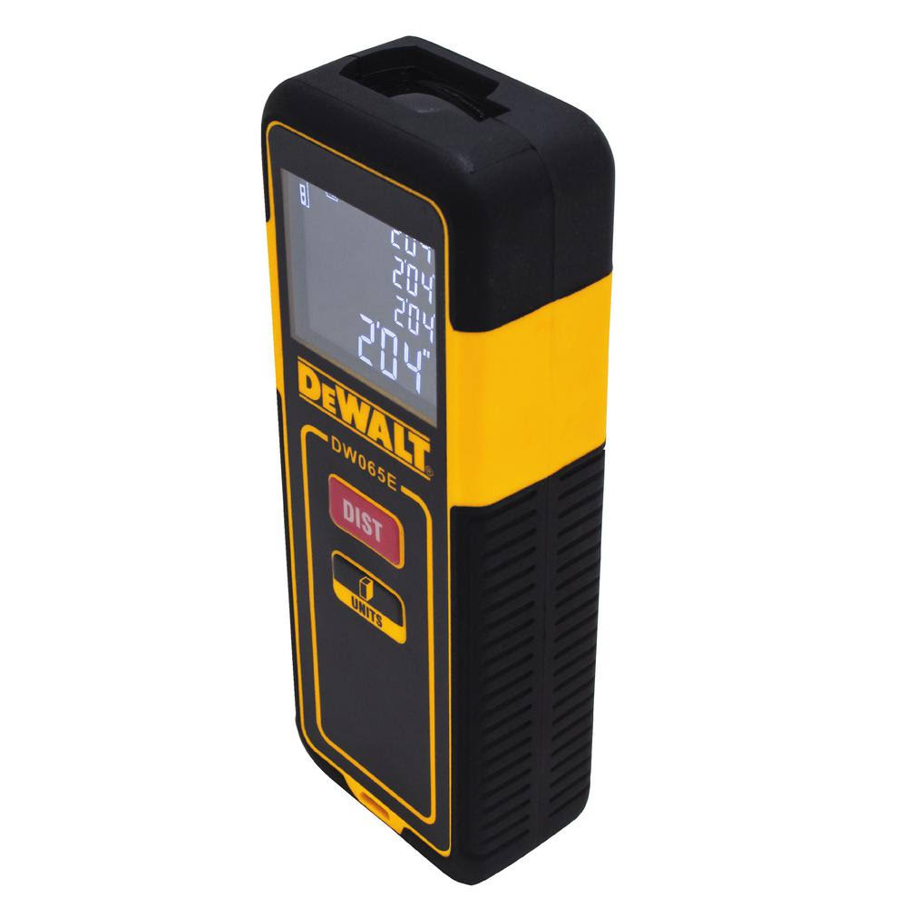 DeWalt Cross Line Laser Level with Bonus 65 ft. Laser Distance Measurer MC0C0A04