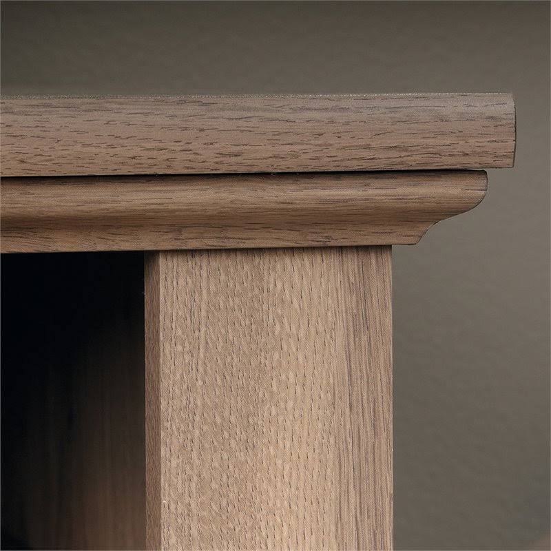 Sauder Barrister Lane 2 Piece Executive Desk and Lateral File Cabinet Set in Salt Oak
