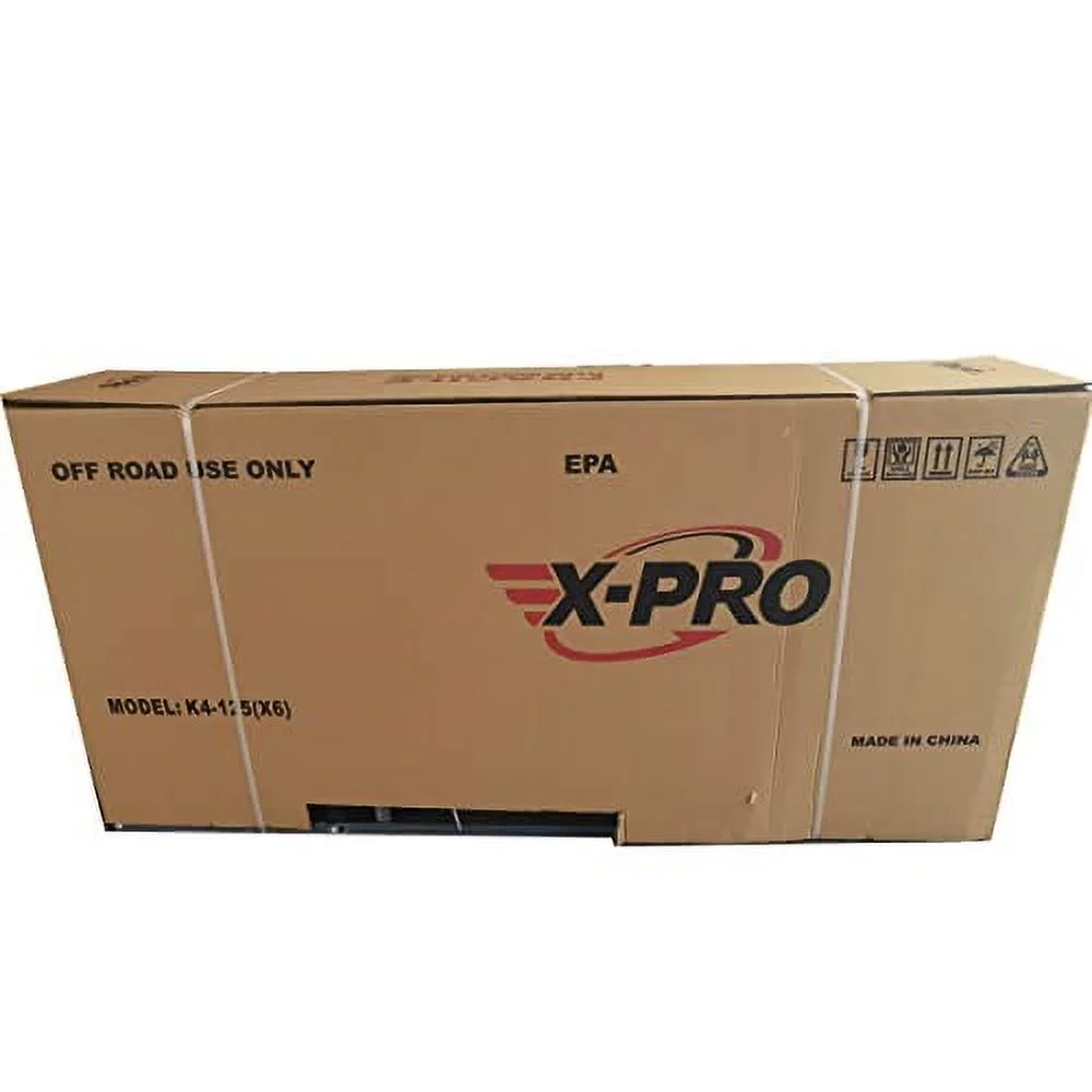 X-Pro Brand New 125cc Gas Pit Dirt Bike with 4 Manual Transmission, Kick Start, Big 19"/16" Tires